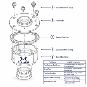 ชุดปรับตั้งเพลาลูกเบี้ยว MANER VVT Timing Sprocket รุ่น OE 03C109088B 03C109088E สำหรับเครื่องยนต์ EA111 1.4T 1.6 อะไหล่เปลี่ยนทดแทนชุดตั้งเวลา - Product Image 5