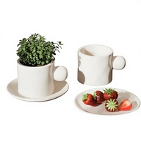 Moule en résine et silicone DIY pour pot de fleurs en forme de tasse style Instagram, modèle D5394, fabriqué en Chine
