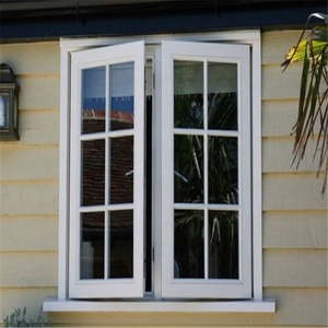 <span class=keywords><strong>Windows</strong></span> nướng thiết kế trắng phong cách Pháp đôi kính cường lực uPVC PVC khuôn cửa sổ - Product Image 6