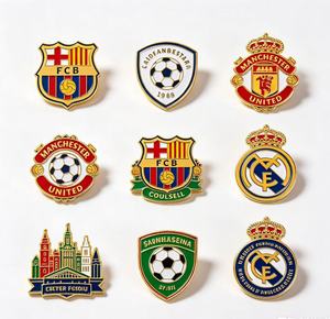 Pin decorativo de metal para ropa, estilo jersey, personalizado, para eventos deportivos, recuerdos, insignias de solapa de metal esmaltado duro y blando - Product Image 1