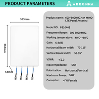 Antenne sectorielle 600-6000 MHz Puissante 4x4 MIMO Wifi Wimax 2G3G4G5G6G Antenne directionnelle extérieure pour routeurs Points d'accès