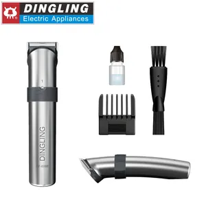 DINGLING Cheap Usb Electric Hair Cut Face Bevel Professional Cordless Beard Trimmer And Hair Clipper For Men
