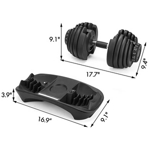 Haltères de musculation en dropshipping, 5-52,5 livres, <span class=keywords><strong>poids</strong></span> réglables pour débutants, ensemble d'haltères de fitness pour la salle de sport - Product Image 5