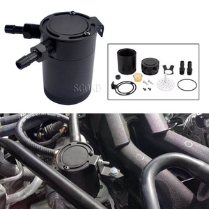 Réservoir d'huile automobile à double flux en aluminium noir pour récupération d'huile moteur, pièce de rechange D1121 - Product Image 5