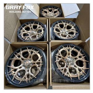 Rueda de fibra de carbono cóncava dorada GRAYFOX forjada 5x114,3 18 19 20 pulgadas 5x5x120 112 ruedas para Porsche <span class=keywords><strong>Ford</strong></span> Thunderbird <span class=keywords><strong>Super</strong></span> Coupe - Product Image 3
