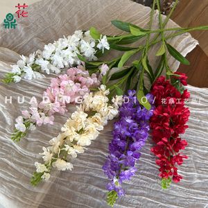 Fleurs artificielles en soie, orchidée à branche unique, réaliste, décoration de mariage et de maison - Product Image 1