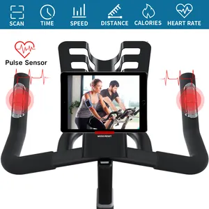 Snode SP schwarz Indoor Spinning Bike mit Display Verstellung Sitz Spin Cycle Trainings gerät