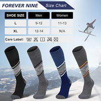 Chaussettes de Ski chaudes en laine d'hiver entièrement rembourrées pour hommes et femmes