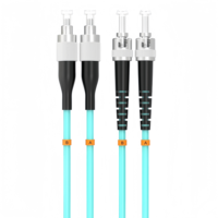 Kabel Patch Fiber Plenum Multimode 2mm FC ke ST OM4 yang Tahan Lama |   Kabel Duplex 10G Berkinerja Tinggi untuk Jaringan Kantor & Industri
