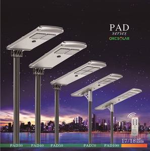 Farola solar de aluminio IP65 todo en uno de alta calidad de 80W a prueba de agua para aplicaciones en carreteras - Product Image 1