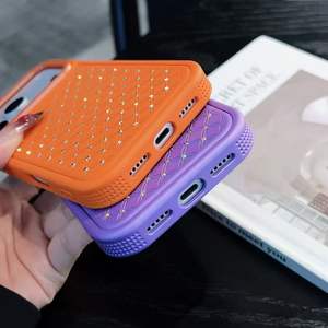 Funda de Lujo para iPhone 12 13 14 15 16 17 Pro Max, Diseño de Estrella con Cristales, Cuero, Protección Total, Antigolpes, Anti-caídas - Product Image 5