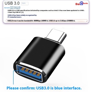 Adattatore USB3.0 OTG per <span class=keywords><strong>Apple</strong></span> Android convertitore di telefonia Mobile tipo-C USB Flash Drive lettore di schede Mouse-nuova condizione di uscita DC - Product Image 4