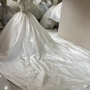 Robe de mariée de luxe sexy personnalisée, modèle DW0183, style princesse, épaules dénudées, ornée de perles et de sequins, collection Novias Vestidos Jancemebr - Product Image 5