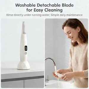 Women Electric Facial Shaver Washable Hair Remover with Detachable Heads for Face and Body - Product Image 4