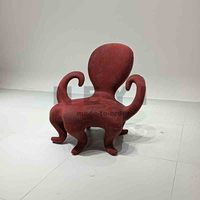 Canapé modulaire personnalisable pour intérieur, design pieuvre confortable et ludique, mobilier de luxe moderne pour chambre et salon