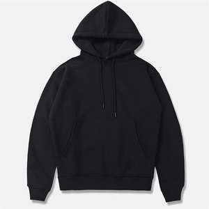 solid black pullover hoodie