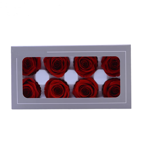 Grade B Fabriqué à la main 1.57-1.97in Bouquets de tête de rose conservés avec 8 fleurs séchées pour bricolage Noël Pâques Décor en gros - Product Image 2