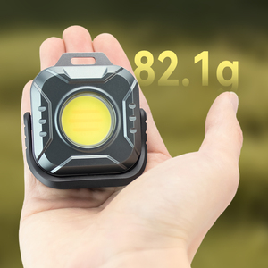 Lampe <span class=keywords><strong>de</strong></span> travail multifonctionnelle COB LED super lumineuse pour le camping, mini lampe torche portable à clé, rechargeable, magnétique - Product Image 5