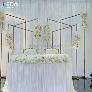 Arche en métal doré de haute qualité LEDA pour anniversaires, mariages, événements, fournitures de fête, décorations, ensemble de toile de fond de mariage - Product Image 4