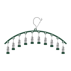Sock <b>Clip</b> Clothes Rack Stainless Steel Multi <b>Clip</b> Gullwing Design <b>Hook</b> Type Drying Rack For Socks Underwear Balcony Use - Product Image 1