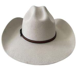 A111502 Sombrero de Fieltro de Lana 100% de Alta Calidad, Personalizable al por Mayor, Ala Ancha Rígida, Unisex, Casual, para las Cuatro Estaciones - Product Image 4