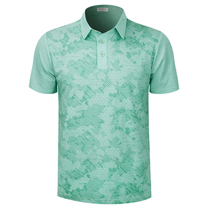 Liquidation hommes été <span class=keywords><strong>Golf</strong></span> chemises géométrique respirant à manches courtes séchage rapide Polo t-shirt homme garçon pour hommes sport décontracté - Product Image 3