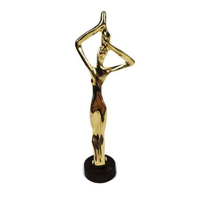 Escultura de Arte Abstracto, Estatua de Mujer Desnuda Antigua de Latón, Figura de Mujer Desnuda para Regalos Corporativos