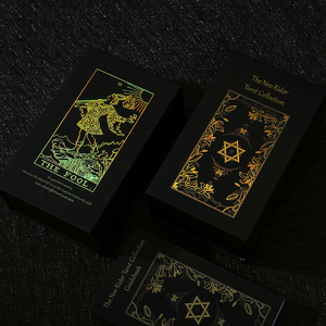 Tùy Chỉnh <span class=keywords><strong>Made</strong></span> Poker Loại Vàng Gilt Cạnh Cá Nhân Tarot Chơi Bài Deck - Product Image 1