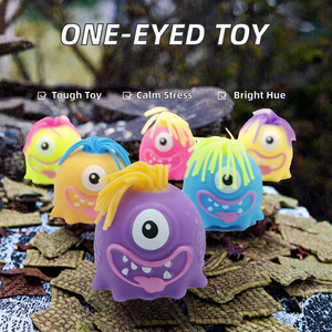 Milai 2018 Jouet Squishy Monstre à un œil en plastique extensible, anti-stress à presser, cadeau fantaisie pour enfants et adultes, décompression de bureau - Product Image 2