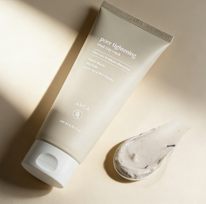 AVCA Pore Tightening Lightening Mud Clay Face Mask 200ml Oil Control Deep Cleansing Kaolin <b>Bentonite</b> Green Tea Rice Powder All - Product Image 1