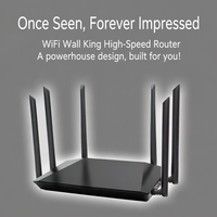 Router WiFi 6 Nirkabel Gigabit Dual Band 3000Mbps 6 Antena Penetrasi Dinding Router OEM ODM Dapat Disesuaikan