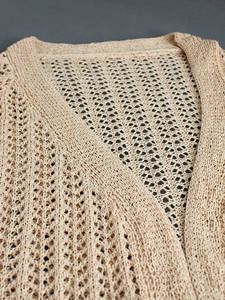 <span class=keywords><strong>Chaqueta</strong></span> Cárdigan de Manga Larga Informal para <span class=keywords><strong>Mujer</strong></span>, Estilo Veraniego, Ligera, Calada, para Vacaciones en la Playa, Tejida a Mano, Antibolitas, con Logotipo Frontal - Product Image 6