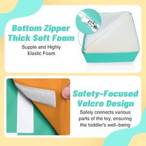Juguetes de Espuma para Escalar para Bebés, Precio de Fábrica, 6 Piezas, Bloques de Escalada de Cuero PU Suave para Niños Pequeños, Actividad de Escalada para Niños en Interiores - Product Image 2