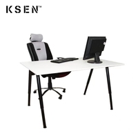 Bureau d'étude réglable en hauteur, bureau d'ordinateur en bois KC-T0085