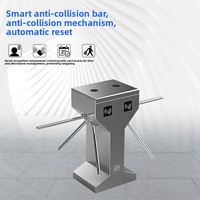 Tourniquet à double moteur pour chantier, barrière à battants, portail à induction par carte, résistant aux collisions, verrouillable, en acier inoxydable 304