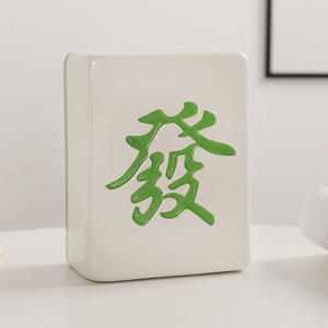 (卸売)セラミック麻雀コインバンク、ギフト用セラミック麻雀貯金箱 - Product Image 5