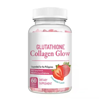 Gummies au collagène avec glutathion et vitamine C pour le blanchiment et l'éclaircissement de la peau, anti-âge, pour femme, en stock