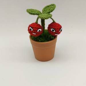 <span class=keywords><strong>Mini</strong></span> <span class=keywords><strong>tournesol</strong></span> tissé à la main, petit <span class=keywords><strong>pot</strong></span> <span class=keywords><strong>en</strong></span> crochet, ornements décoratifs <span class=keywords><strong>en</strong></span> fil de laine, fleur tricotée - Product Image 4