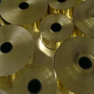 Chiều Rộng 100Mm 600Mm C2680 Cuzn37 H65 Brass Dải Brass Băng 1Mm Brass Cuộn Dây Cho Trang Trí