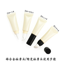 Tubos exprimidores de brillo de labios de 10/15 ML con aplicador de Metal etiqueta privada personalizada brillo de labios amarillo tubo exprimidor vacío