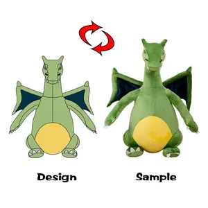 Ce Cpc Custom Ontwerp Zacht Schattig Gevulde Dinosaurus Dier Monster Dragon Pluche Pop Speelgoed