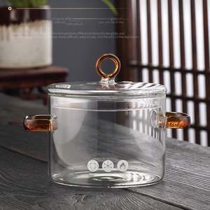 Olla de Vidrio de Borosilicato de Alta Calidad al por Mayor, Olla Transparente de Gran Capacidad, Apta para Cocina de Inducción, con Asas Dobles para Sopa y Caldo - Product Image 6