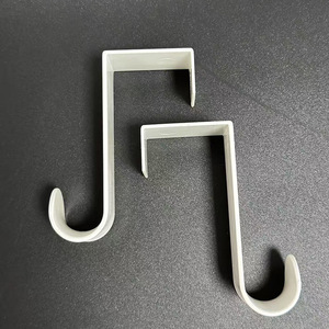 Over Door <b>Hook</b> White Single <b>Hook</b> 3.8Cm Width 8.5Cm Height <b>For</b> Coat And Cap Storage Behind Doors On <b>Walls</b> - Product Image 4