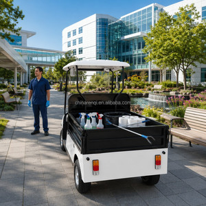 Chariot utilitaire électrique <span class=keywords><strong>de</strong></span> qualité industrielle avec benne et auvent pour l'entretien des terrains <span class=keywords><strong>de</strong></span> golf, des espaces verts et des équipes <span class=keywords><strong>de</strong></span> paysagisme, OEM - Product Image 3