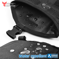 Untuk MOTOCENTRIC tas kaki kanvas besar kasual dompet sepeda dompet sabuk ponsel kantong multi-guna tas sadel bagasi sepeda motor