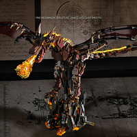 Ensemble de blocs de construction éducatifs en plastique, dragon mécanique, jouet de construction, briques de construction, modèle