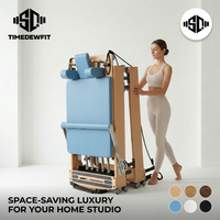 Machine de Pilates Reformer Professionnelle en Érable de Qualité Supérieure, Pliable, Logo Personnalisé, OEM ODM, Vente en Gros Directe Usine
