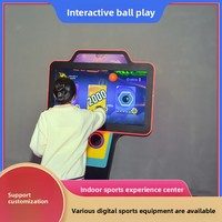 Centre de fitness interactif multijoueur en intérieur, appareil de divertissement sportif numérique à écran large pour le tir de balles, matériel