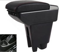 DAIAO Boîte de rangement de luxe pour console centrale de voiture avec chargeur USB et design rotatif pour Peugeot 107 DA-6394