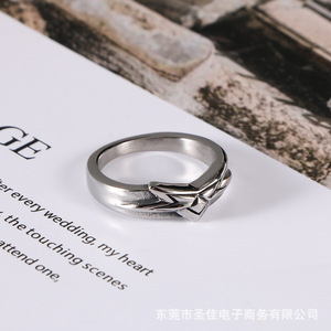 Five Pointed Star <b>Titanium</b> Steel <b>Ring</b> Unisex Fashion Index Finger <b>Ring</b> SA978 - Product Image 2